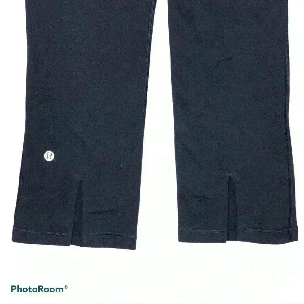 Lululemon Split Calf Solid Black Leggings - image 6